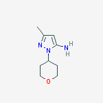 Structure of 3-METHYL-1-(TETRAHYDRO-2H-PYRAN-4-YL)-1H-PYRAZOL-5-AMINE