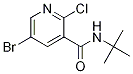 3-PyridinecarboxaMide, 5-broMo-2-chloro-N-(1,1-diMethylethyl)-结构式