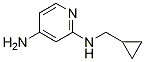 Structure of N2-(cyclopropylmethyl)pyridine-2,4-diamine