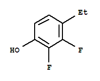 Phenol,  4-ethyl-2,3-difluoro-结构式