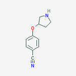 4-(Pyrrolidin-3-yloxy)-benzonitrile结构式