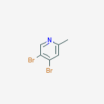 4,5-dibromo-2-methylpyridine结构式