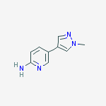 Structure of 5-(1-methyl-1H-pyrazol-4-yl)pyridin-2-amine