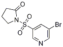 Structure of 1-(5-broMopyridin-3-ylsulfonyl)pyrrolidin-2-one