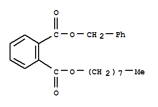 Structure of Benzyl octyl phthalate