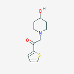Structure of 2-(4-Hydroxy-piperidin-1-yl)-1-thiophen-2-yl-ethanone