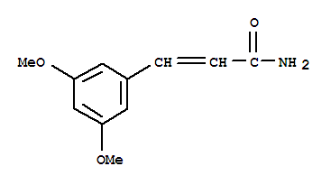 (2E)-3-(3,5-dimethoxyphenyl)prop-2-enamide结构式