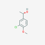 Structure of (S)-3-CHLORO-4-METHOXY-A-METHYLBENZENEMETHANOL