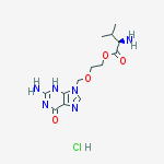Structure of D-Valacyclovir Hydrochloride