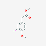 Structure of (3-IODO-4-METHOXYPHENYL)ACETIC ACID METHYL ESTER