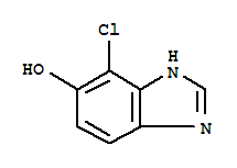 4-chloro-1H-benzimidazol-5-ol结构式