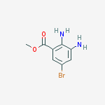 Structure of 2,3-DiaMino-5-broMobenzoic acid Methyl ester