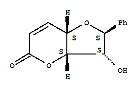 Structure of 2H-Furo[3,2-b]pyran,L-arabino-hept-2-enonic acid deriv.