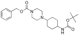 4-(4-tert-ButoxycarbonylaMino-cyclohexyl)-piperazine-1-carboxylic acid benzyl ester结构式