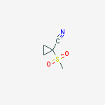 1-(methylsulfonyl)cyclopropanecarbonitrile结构式
