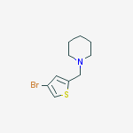 1-[(4-bromothiophen-2-yl)methyl]piperidine结构式