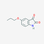 Structure of 5-propoxyindoline-2,3-dione