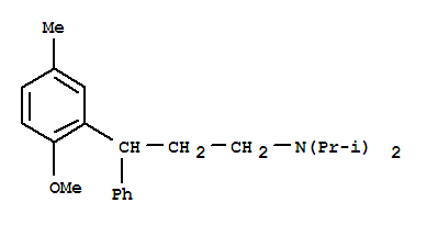 Structure of 2-[3-[Bis(1-methylethyl)amino]-1-phenyl-propyl]-4-methyl-methoxybenzene fumarate
