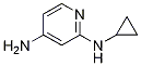 Structure of N2-cyclopropylpyridine-2,4-diamine