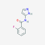 Structure of 2-Fluoro-N-(1H-pyrazol-3-yl)benzamide