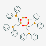 Structure of TETRAKIS(DIPHENYLPHOSPHINOETHYL)-TETRAMETHYLCYCLOTETRASILOXANE
