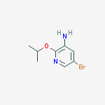5-bromo-2-isopropoxypyridin-3-amine结构式