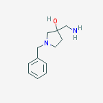 Structure of 3-(aminomethyl)-1-benzylpyrrolidin-3-ol