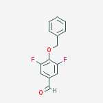 Structure of 3,5-DIFLUORO-4-(PHENYLMETHOXY)-BENZALDEHYDE