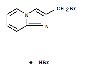 2-(溴甲基)-咪唑[1,2-A]吡啶结构式