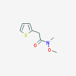 Structure of 2-Thiopheneacetamide, N-methoxy-N-methyl-