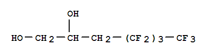 Structure of 4,4,5,5,6,6,7,7,7-NONAFLUOROHEPTANE-1,2-DIOL