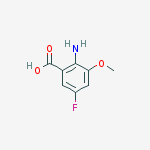 Structure of 2-Amino-5-fluoro-3-methoxy-benzoic acid