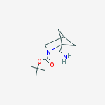 Structure of tert-butyl 4-(aminomethyl)-3-azabicyclo[2.1.1]hexane-3-carboxylat e