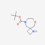 Structure of Tert-butyl 9-oxa-1,6-diazaspiro[3.6]decane-6-carboxylate