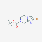 Structure of 2-Bromo-5,6-dihydro-8H-imidazo[1,2-a]pyrazine-7-carboxylic acid tert-butyl ester