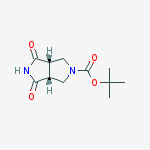 Tert-butyl (3as,6ar)-1,3-dioxo-3a,4,6,6a-tetrahydropyrrolo[3,4-c]pyrrole-5-carboxylate结构式