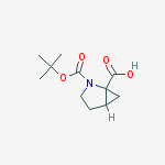 Structure of 2-[(2-methylpropan-2-yl)oxycarbonyl]-2-azabicyclo[3.1.0]hexane-1-carboxylic Acid