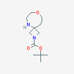 Structure of Tert-butyl 8-oxa-2,5-diazaspiro[3.6]decane-2-carboxylate