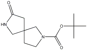 Structure of tert-butyl 8-oxo-2,7-diazaspiro[4.4]nonane-2-carboxylate