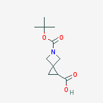 5-Boc-5-aza-spiro[2.3]hexane-1-carboxylic acid结构式