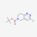 tert-butyl 3-chloro-7,8-dihydro-5H-pyrido[4,3-c]pyridazine-6-carboxylate结构式