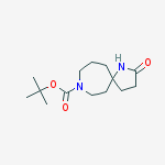 Structure of Tert-butyl 2-oxo-1,9-diazaspiro[4.6]undecane-9-carboxylate