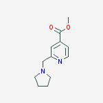 Structure of Methyl 2-(pyrrolidin-1-ylmethyl)pyridine-4-carboxylate