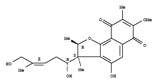 Structure of furaquinocin A