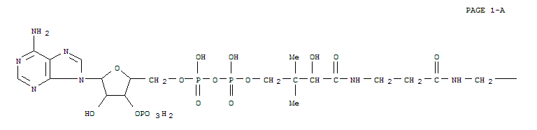 12-((4-azido-5-iodo-2-hydroxybenzoyl)amino)dodecanoate-coenzyme A结构式