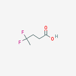 Structure of 4,4-difluoropentanoic acid