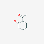 Chemical structure of 2-acetyl-cyclohexanone