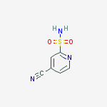 2-Pyridinesulfonamide, 4-cyano-结构式