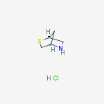 Structure of (1S,4S)-(+)-2-aza-5-thiabicyclo(2.2.1)-heptane hy