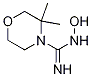 Structure of 4-Morpholinecarboximidamide, N-hydroxy-3,3-dimethyl-